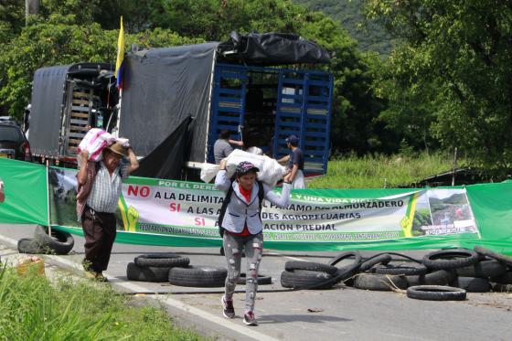 ley de páramos protestas campesinos