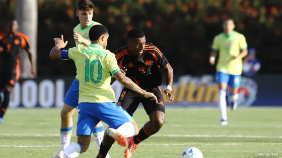 ¿A qué hora juega la Selección Colombia Sub-20 contra Brasil?