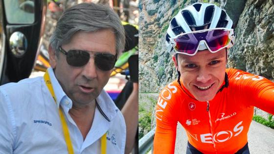 Eusebio Unzué y Chris Froome