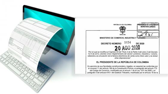 Decreto reglamentó la factura electrónica de venta como título valor