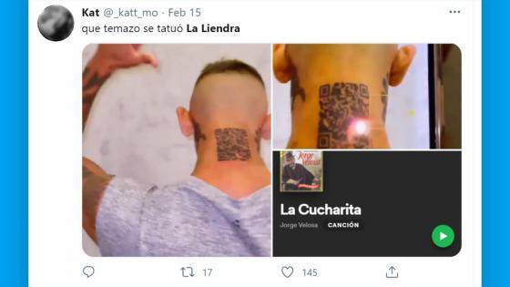 Memes en Twitter - tatuajes de La Liendra