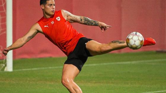 Debut de James Rodríguez en el Al-Rayyan