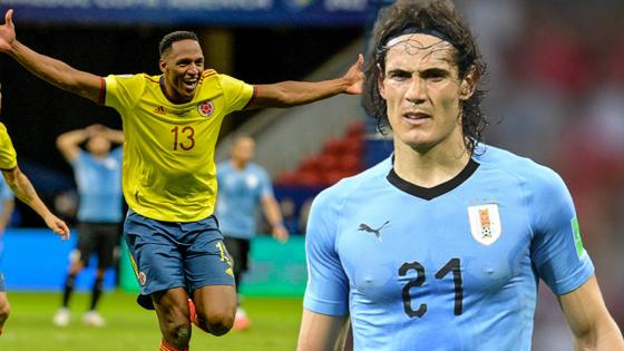 Yerry Mina vs. Edinson Cavani: la pelea de la Premier a las Eliminatorias