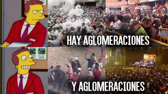 Aglomeraciones en fiestas