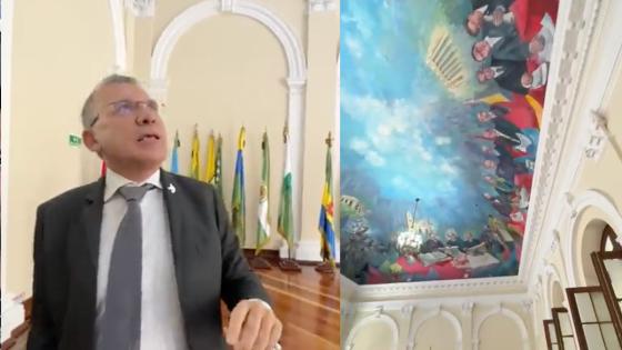 Roy Barreras pide cambiar mural del Congreso