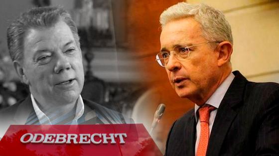 Álvaro Uribe recuerda caso Odebrecht y a Juan Manuel Santos