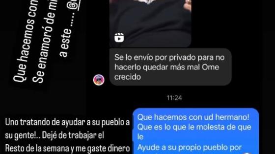 Yeison Jiménez se destapó contra uno de sus seguidores que lo trataba de agrandado. 