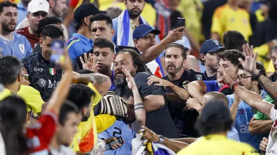 Conmebol anuncia medidas por peleas tras partido de Uruguay y Colombia