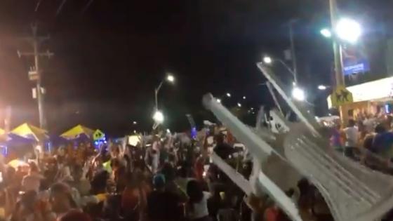 Fuertes disturbios en un evento de La Troja